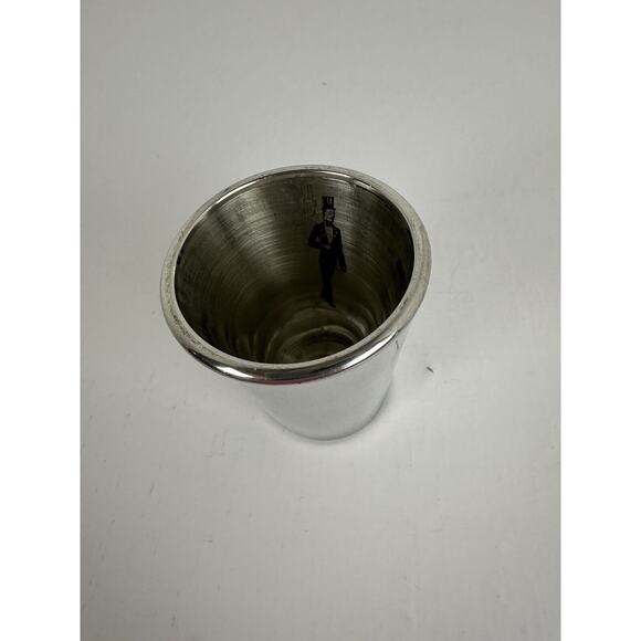 Pewter Boardman Colonial Glossy Glass Inside Gentleman Top Hat in Tux 2.5 x 2 In - Picture 7 of 7